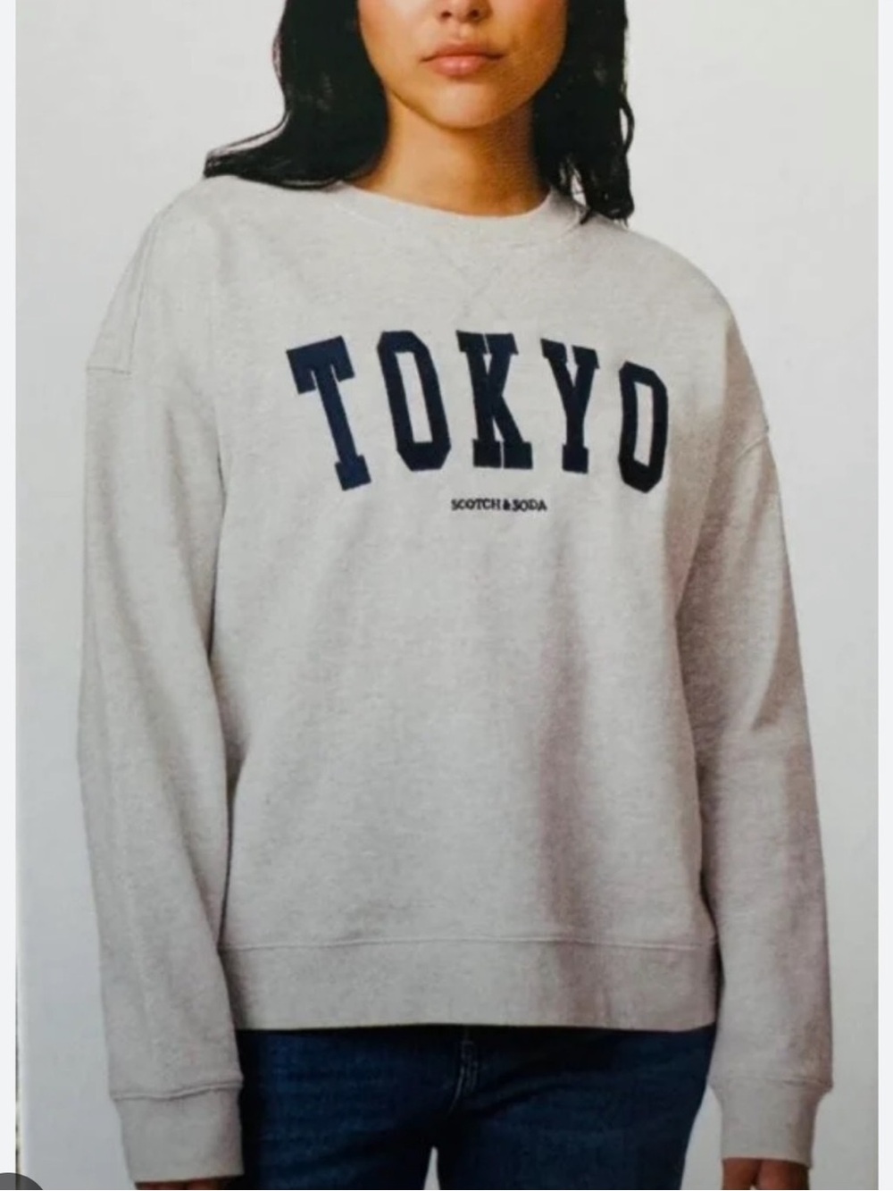 Scotch & Soda Gray Tokyo Crewneck Sweatshirt